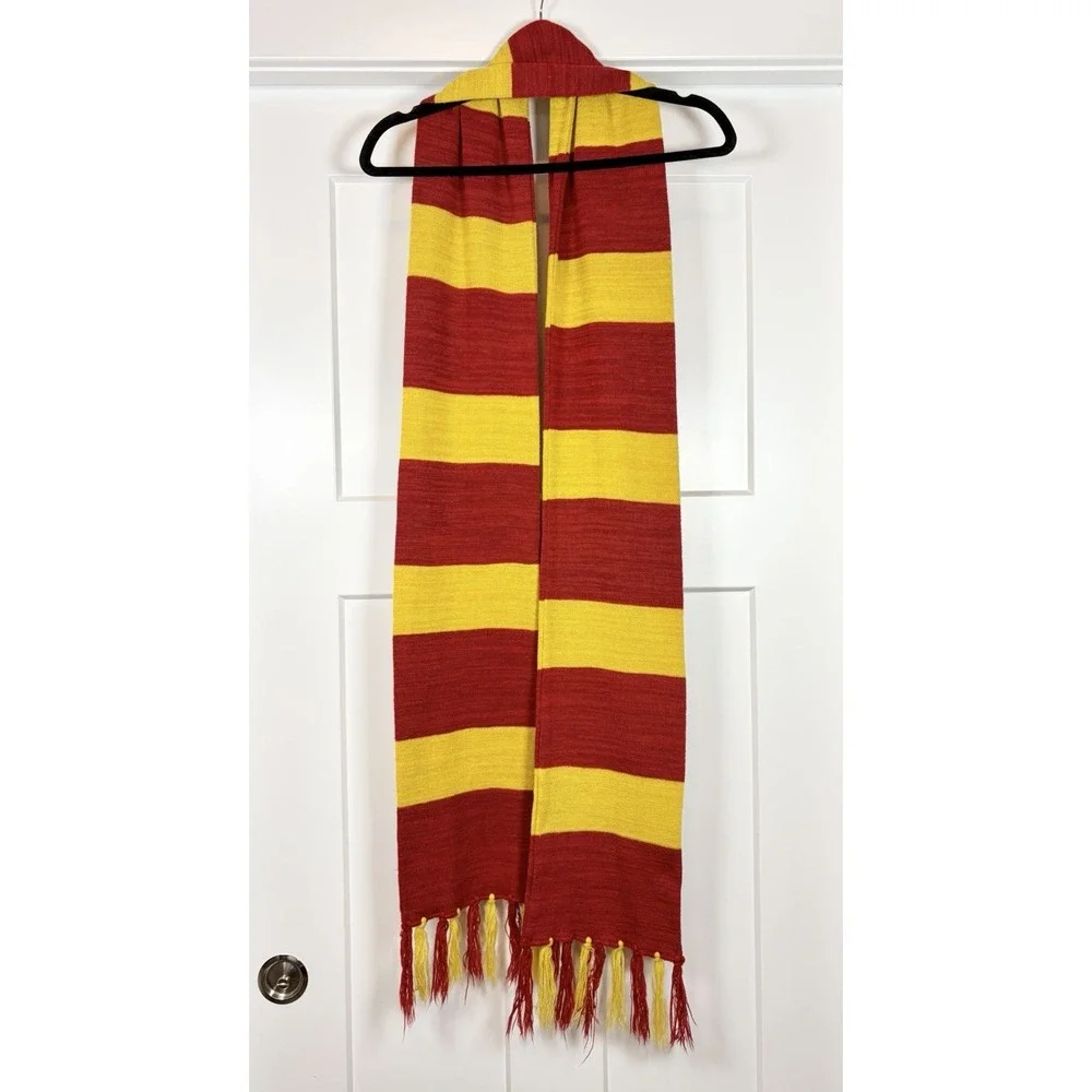 Harry Potter Gryffindor Scarf Warner Brothers Hogwarts Costume‎ Red Yellow